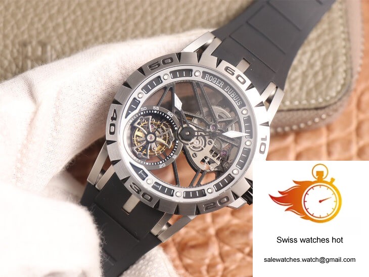 Roger Dubuis Excalibur Spidr RDDBEX0479 JB Factory Tourbillon Skeleton Dial Black Strap 3 Roger Dubuis Excalibur Spidr RDDBEX0479 JB Factory Tourbillon Skeleton Dial Black Strap 3