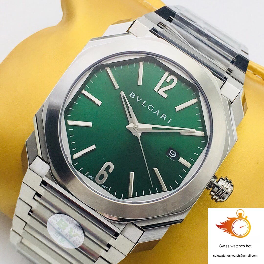 Bvlgari OCTO SOLOTEMPO 101963 BGOP41BGLD BV Factory Green Dial 3 Bvlgari OCTO SOLOTEMPO 101963 BGOP41BGLD BV Factory Green Dial 3