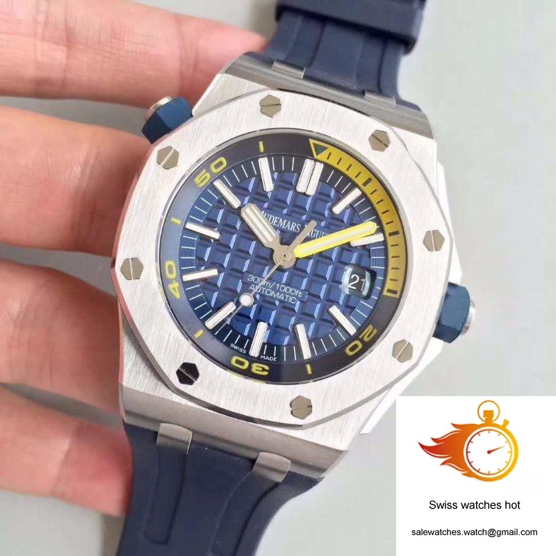 Audemars Piguet Royal Oak Offshore Diver 15710ST.OO.A027CA.01 JF Factory V8 Blue Dial 3 Audemars Piguet Royal Oak Offshore Diver 15710ST.OO.A027CA.01 JF Factory V8 Blue Dial 3