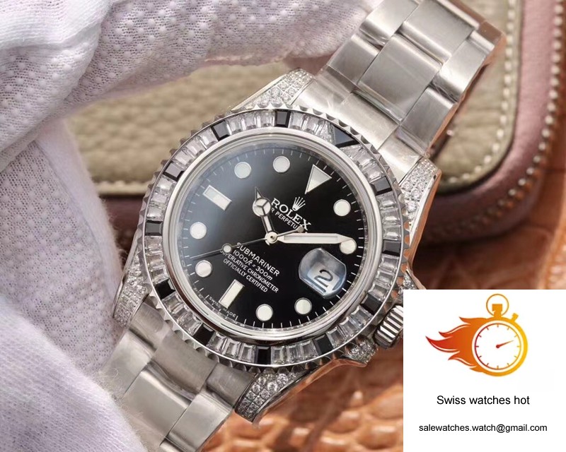 Rolex Submariner Date 116610LN Diamond Customized Edition GS Factory Black Dial 3 Rolex Submariner Date 116610LN Diamond Customized Edition GS Factory Black Dial 3