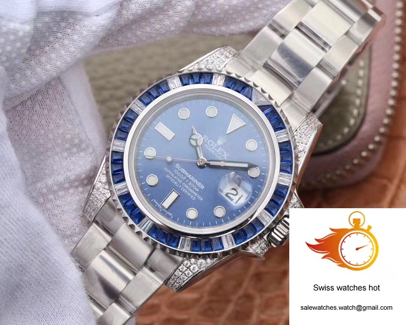 Rolex Submariner Date 116619LB Diamond Customized Edition GS Factory Blue Dial 3 Rolex Submariner Date 116619LB Diamond Customized Edition GS Factory Blue Dial 3