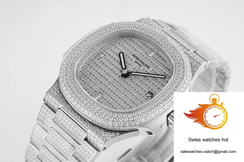 Patek Philippe Nautilus 5719/10G-010 PPF Factory V4 Silver Diamond 3 Patek Philippe Nautilus 5719/10G-010 PPF Factory V4 Silver Diamond 3