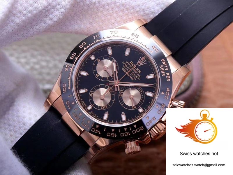 Rolex Daytona M116515LN-0017 Noob Factory Black Dial 4130 Movement 3 Rolex Daytona M116515LN-0017 Noob Factory Black Dial 4130 Movement 3