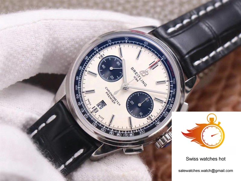 Breitling PREMIER B01 Chronograph AB0118221G1P1 GF Factory Silver Dial 3 Breitling PREMIER B01 Chronograph AB0118221G1P1 GF Factory Silver Dial 3