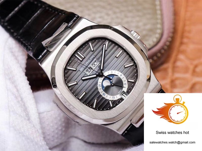 PF Factory Patek Philippe Nautilus 5726A-001 Moonphase Gray Dial 3 PF Factory Patek Philippe Nautilus 5726A-001 Moonphase Gray Dial 3