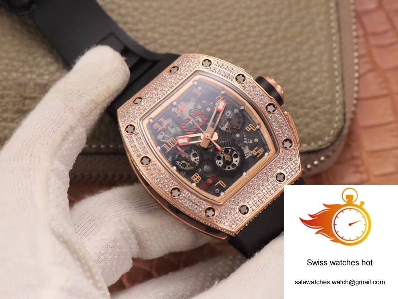 Richard Mille RM011 RG/5423 Felipe Massa KV Factory Rose Gold Diamond Bezel 3 Richard Mille RM011 RG/5423 Felipe Massa KV Factory Rose Gold Diamond Bezel 3