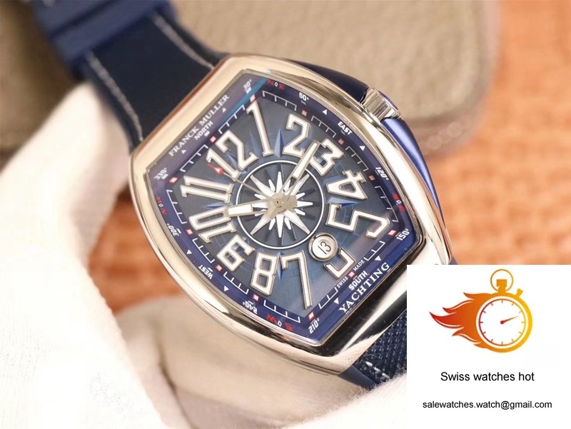 Franck Muller MEN'S Collection V45 SC DT AC BL Yachting ZF Factory Blue Dial 3 Franck Muller MEN'S Collection V45 SC DT AC BL Yachting ZF Factory Blue Dial 3