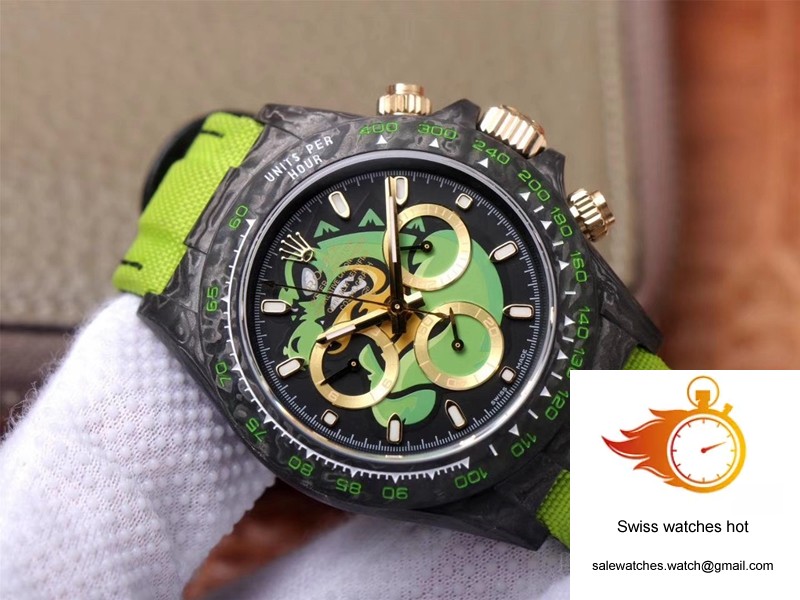 Rolex Daytona Cosmos Chronograph Carbon Fiber Edition Green Exploded Dragon Dial 3 Rolex Daytona Cosmos Chronograph Carbon Fiber Edition Green Exploded Dragon Dial 3