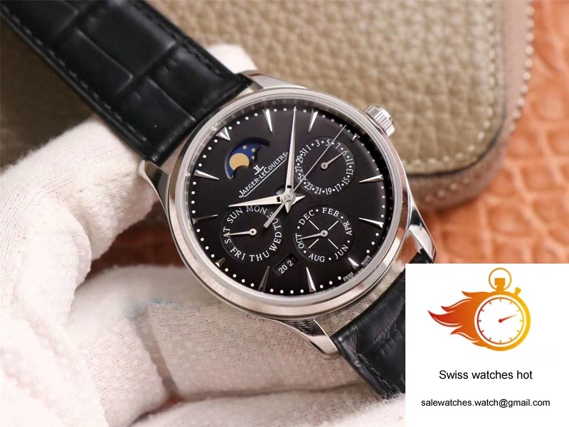 Jaeger-LeCoultre Master Ultra Thin Moon Perpetual Calendar 1308470 V9 Factory Black Dial 3 Jaeger-LeCoultre Master Ultra Thin Moon Perpetual Calendar 1308470 V9 Factory Black Dial 3