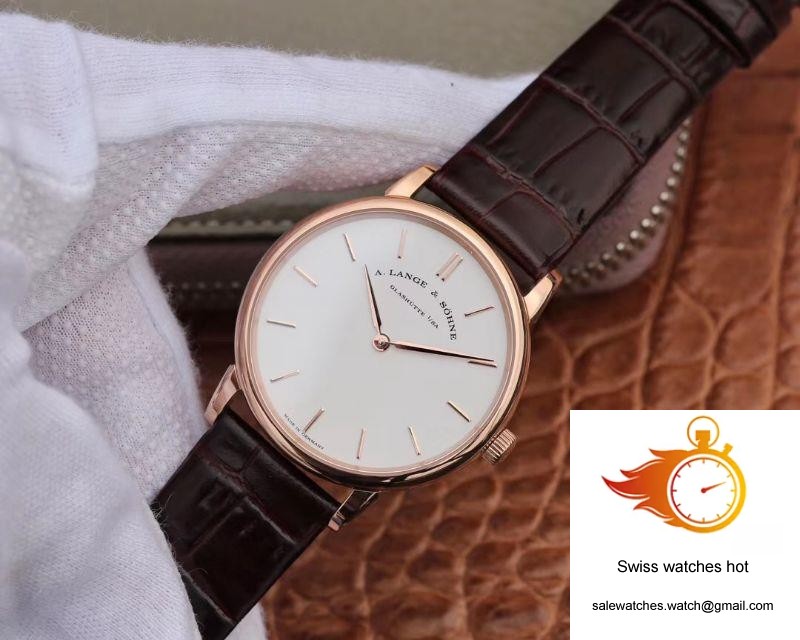 A. Lange & Sohne Saxonia Thin Pink Gold 201.033 SV Factory 3 A. Lange & Sohne Saxonia Thin Pink Gold 201.033 SV Factory 3