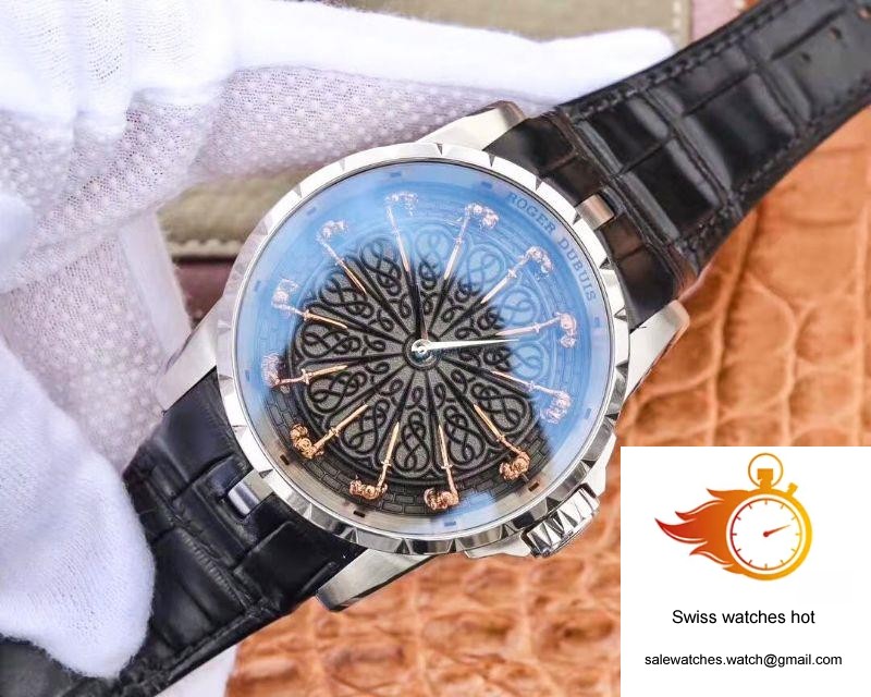 ZF Factory Roger Dubuis Excalibur Knights Of The Round Table II RDDBEX0511 Stainless Steel Black Dial M9015 3 ZF Factory Roger Dubuis Excalibur Knights Of The Round Table II RDDBEX0511 Stainless Steel Black Dial M9015 3
