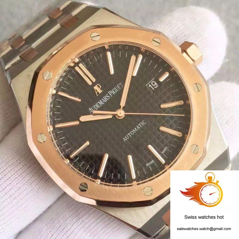 Audemars Piguet Royal Oak 15400 JF Factory Rose Gold Black Dial 3 Audemars Piguet Royal Oak 15400 JF Factory Rose Gold Black Dial 3