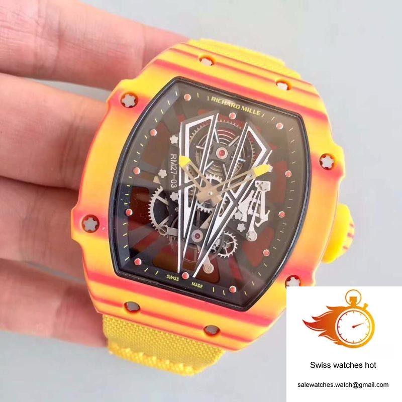 Richard Mille RM27-03 Rafael Nadal KV Factory Black Skeleton Dial 3 Richard Mille RM27-03 Rafael Nadal KV Factory Black Skeleton Dial 3