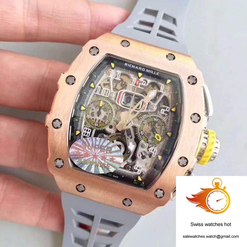 Richard Mille RM011 Felipe Massa Chronograph KV Factory Rose Gold Skeleton Dial 3 Richard Mille RM011 Felipe Massa Chronograph KV Factory Rose Gold Skeleton Dial 3