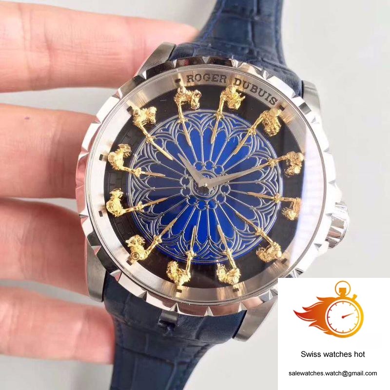 Roger Dubuis Excalibur Knights Of The Round Table II RDDBEX0495 Blue Dial 3 Roger Dubuis Excalibur Knights Of The Round Table II RDDBEX0495 Blue Dial 3