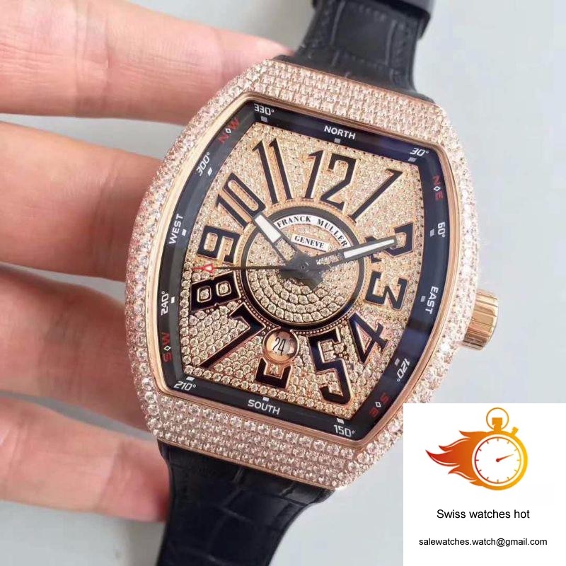 Franck Muller 8880 SC DT Rose Gold Diamond Dial 3 Franck Muller 8880 SC DT Rose Gold Diamond Dial 3