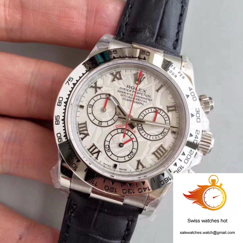 Rolex Daytona Cosmograph 116520 JH Factory Black Leather Strap 3 Rolex Daytona Cosmograph 116520 JH Factory Black Leather Strap 3
