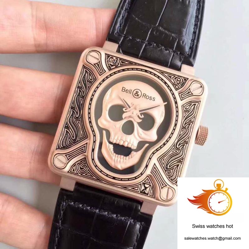 Bell & Ross BR 01 Skull Bronze Rose Gold and Black Dial 3 Bell & Ross BR 01 Skull Bronze Rose Gold and Black Dial 3