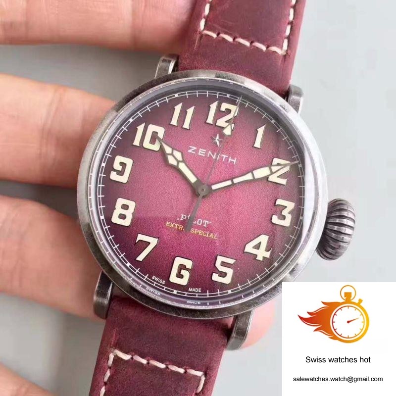 Zenith Pilot Type 20 Extra Special Ton Up 45MM 11.2430.679.21.C801 XF Factory Purple Dial 3 Zenith Pilot Type 20 Extra Special Ton Up 45MM 11.2430.679.21.C801 XF Factory Purple Dial 3