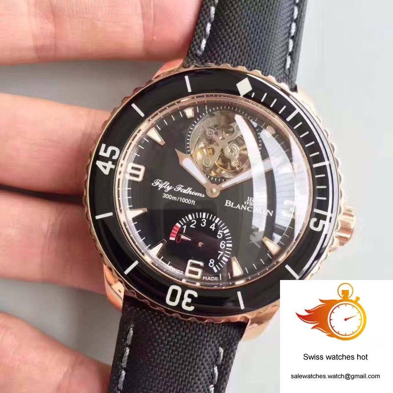 Blancpain Fifty Fathoms Tourbillon 5025-3630-52A Rose Gold Black Dial 3 Blancpain Fifty Fathoms Tourbillon 5025-3630-52A Rose Gold Black Dial 3