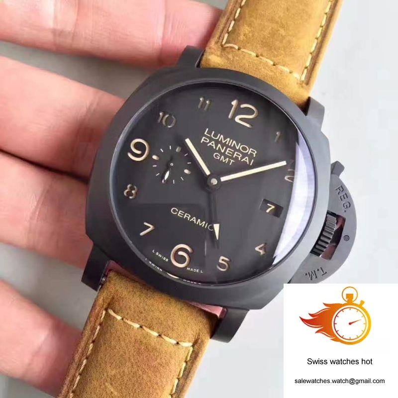Panerai Luminor GMT 1950 3 Days PAM441 VS Factory V2 Black Dial 3 Panerai Luminor GMT 1950 3 Days PAM441 VS Factory V2 Black Dial 3