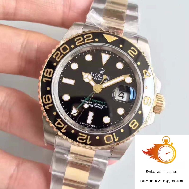 Rolex GMT-Master II 116713LN Noob Factory V9 Rose Gold Bezel 3 Rolex GMT-Master II 116713LN Noob Factory V9 Rose Gold Bezel 3