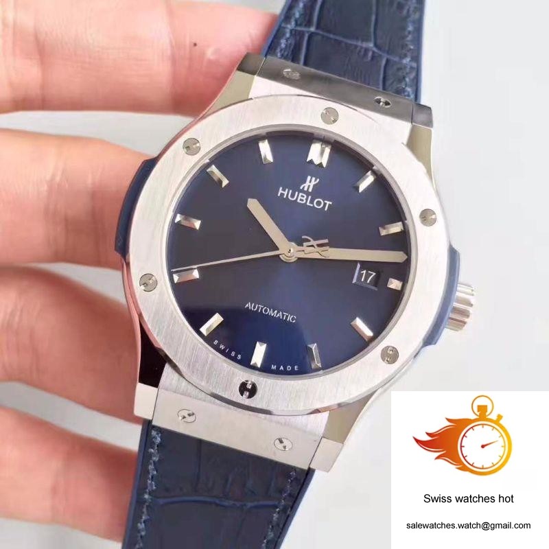Hublot Classic Fusion Titanium Blue 511.NX.7170.LR JJ Factory Blue Dial 3 Hublot Classic Fusion Titanium Blue 511.NX.7170.LR JJ Factory Blue Dial 3