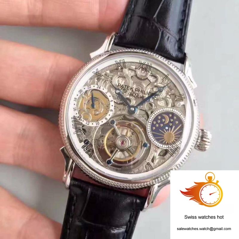 Patek Philippe Tourbillon Moonphase Silver Dial 3 Patek Philippe Tourbillon Moonphase Silver Dial 3