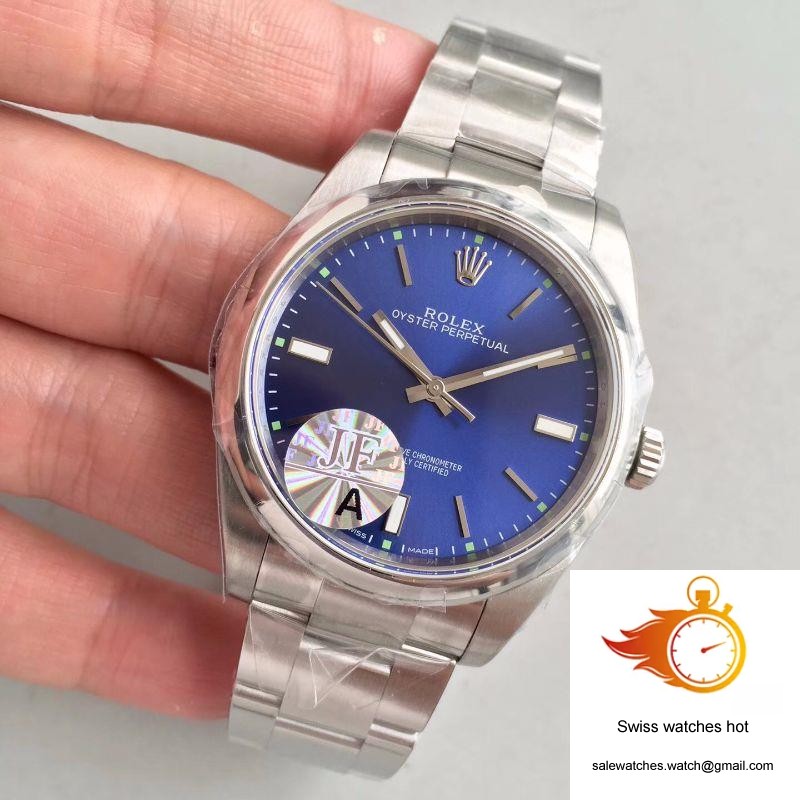 Rolex Oyster Perpetual 39 114300 JF Factory Blue Dial 3 Rolex Oyster Perpetual 39 114300 JF Factory Blue Dial 3