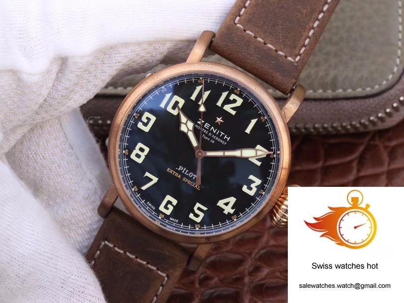 Zenith Pilot Type 20 Extra Special Bronze 29.2430.679.21.C753 XF Factory Black Dial 3 Zenith Pilot Type 20 Extra Special Bronze 29.2430.679.21.C753 XF Factory Black Dial 3