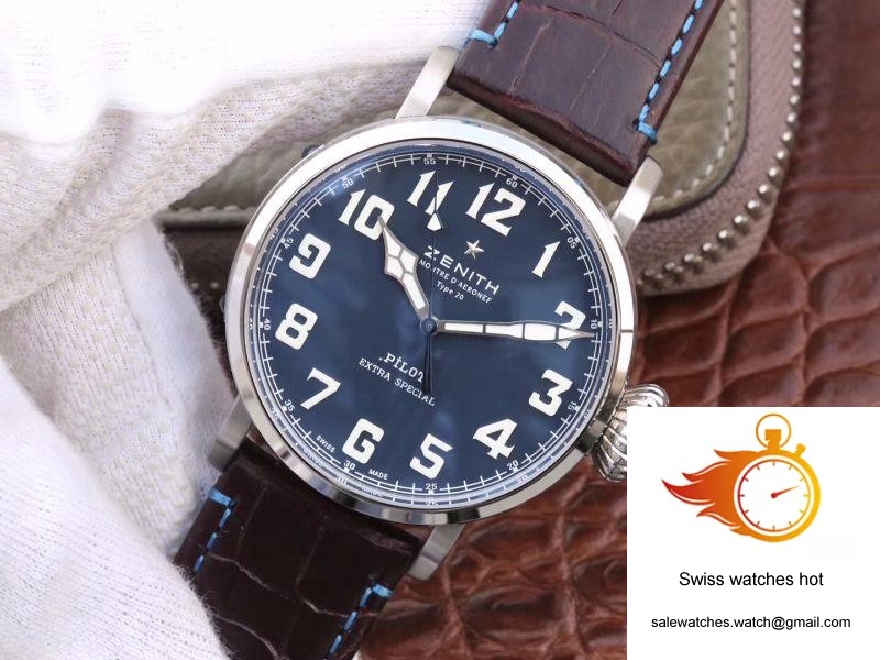 Zenith Pilot Type 20 Extra Special 03.2430.3000.21.C738 XF Factory Blue Dial 3 Zenith Pilot Type 20 Extra Special 03.2430.3000.21.C738 XF Factory Blue Dial 3