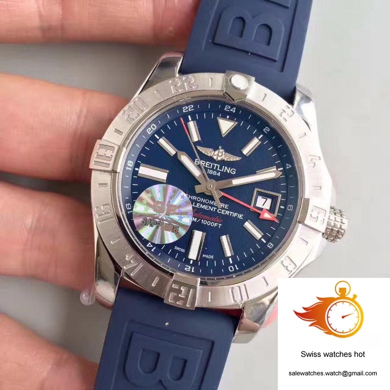 Breitling Avenger II GMT A3239011/BC35/170A GF Factory Blue Dial 3 Breitling Avenger II GMT A3239011/BC35/170A GF Factory Blue Dial 3
