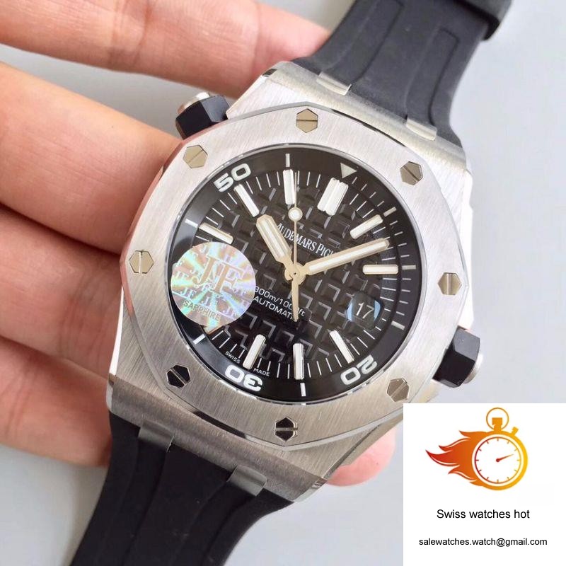 Audemars Piguet Royal Oak Offshore Diver 15710ST.OO.A002CA.01 JF Factory V10 Black Dial 3 Audemars Piguet Royal Oak Offshore Diver 15710ST.OO.A002CA.01 JF Factory V10 Black Dial 3