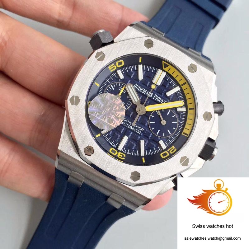 Audemars Piguet Royal Oak Offshore Diver Chronograph 26703ST.OO.A027CA.01 JF Factory Blue Dial 3 Audemars Piguet Royal Oak Offshore Diver Chronograph 26703ST.OO.A027CA.01 JF Factory Blue Dial 3