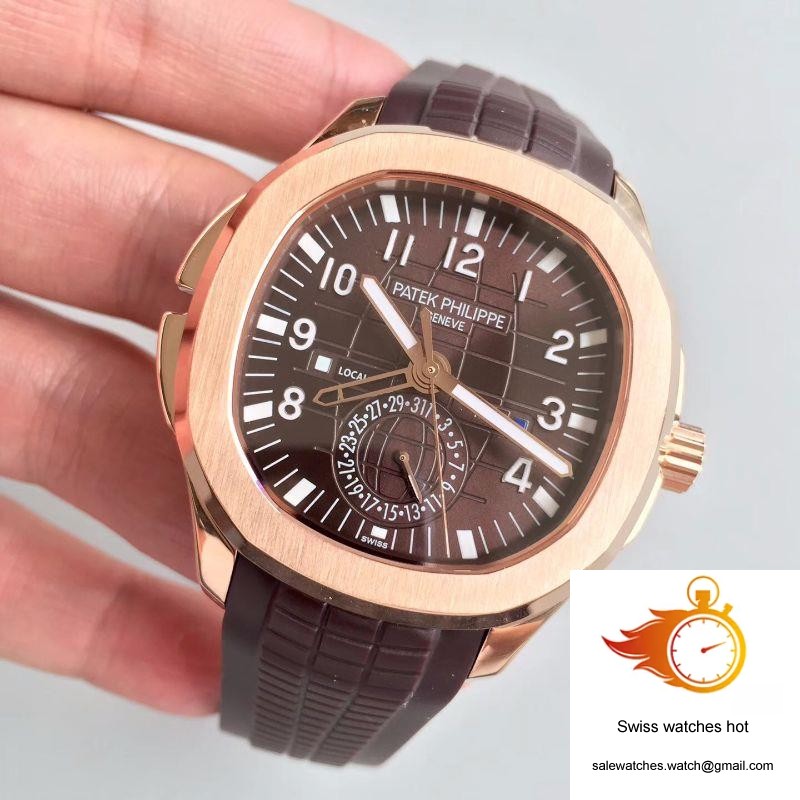 Patek Philippe Aquanaut Travel Time 5164R-001 Rose Gold Chocolate Dial 3 Patek Philippe Aquanaut Travel Time 5164R-001 Rose Gold Chocolate Dial 3