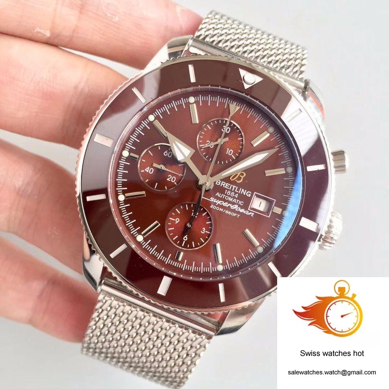 Breitling Superocean Heritage II Chronograph 46 A1331233/Q616/152A GF Factory Chocolate Dial 3 Breitling Superocean Heritage II Chronograph 46 A1331233/Q616/152A GF Factory Chocolate Dial 3