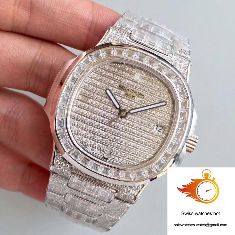 Patek Philippe Nautilus Jumbo 5719/1G-001 Diamonds Dial 3 Patek Philippe Nautilus Jumbo 5719/1G-001 Diamonds Dial 3