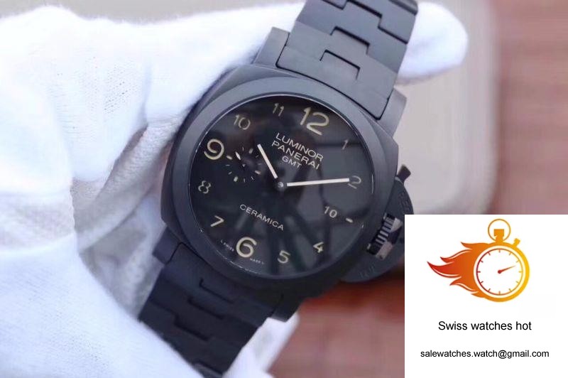 Panerai Tuttonero Luminor 1950 3 Days GMT PAM438 VS Factory Black Dial 3 Panerai Tuttonero Luminor 1950 3 Days GMT PAM438 VS Factory Black Dial 3