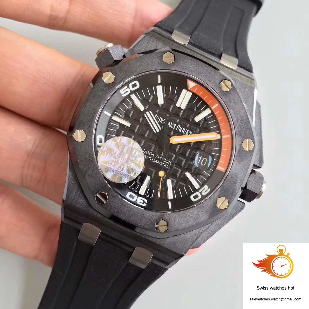 Audemars Piguet Royal Oak Offshore Diver 15707CE.OO.A002CA.01 JF Factory V5 Black Dial 3 Audemars Piguet Royal Oak Offshore Diver 15707CE.OO.A002CA.01 JF Factory V5 Black Dial 3