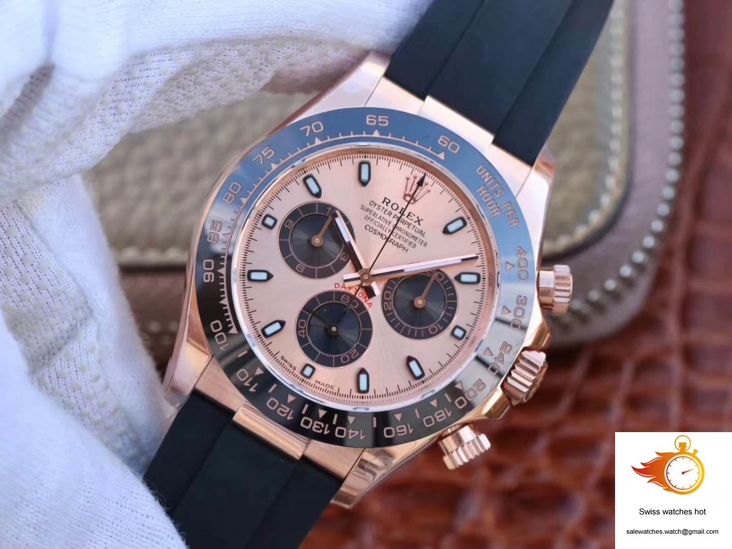 Rolex Daytona Cosmograph 116515LN Noob Factory Rose Gold Dial 3 Rolex Daytona Cosmograph 116515LN Noob Factory Rose Gold Dial 3
