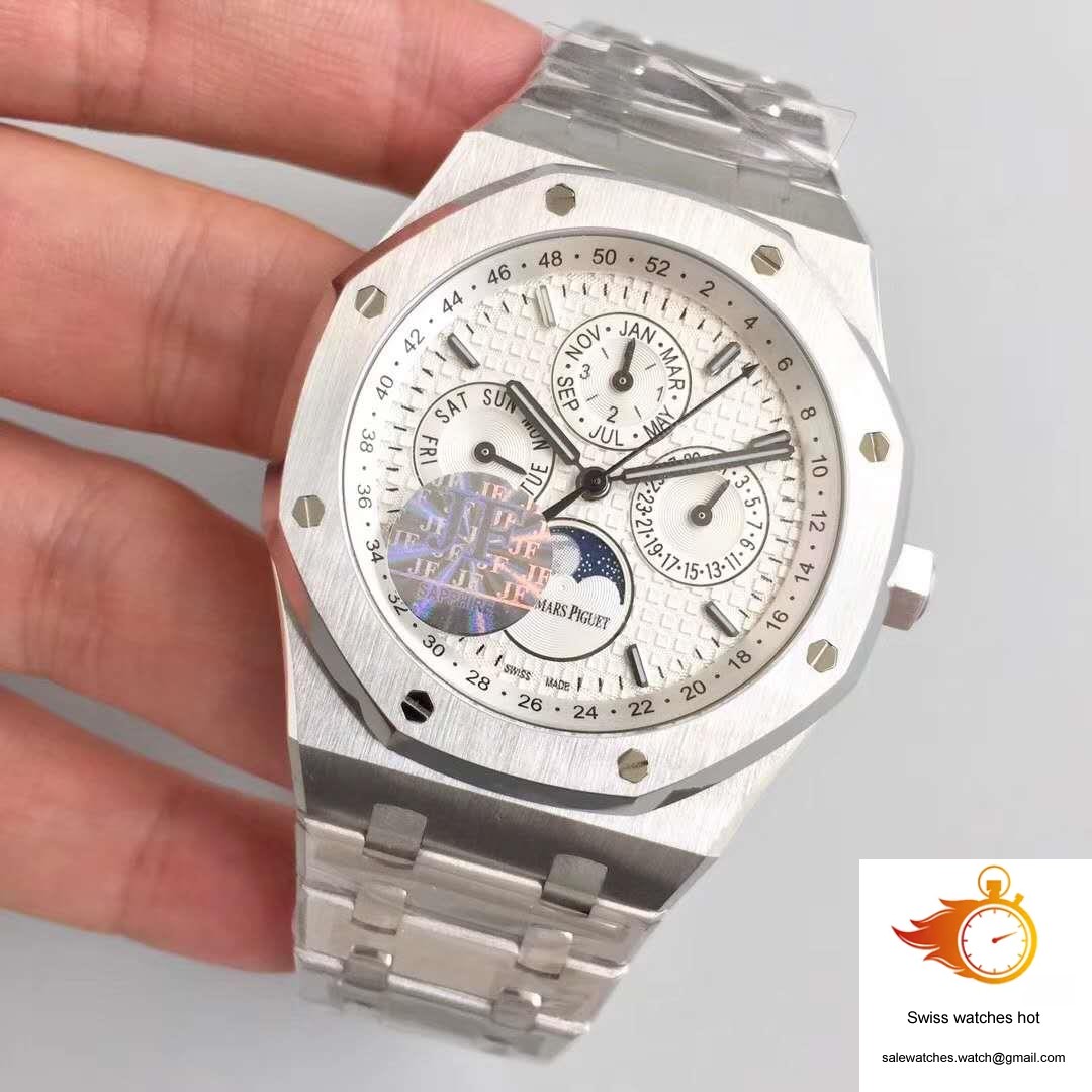 Audemars Piguet Royal Oak Perpetual Calendar 41MM 26574ST.OO.1220ST.01 JF Factory Silver Dial 3 Audemars Piguet Royal Oak Perpetual Calendar 41MM 26574ST.OO.1220ST.01 JF Factory Silver Dial 3