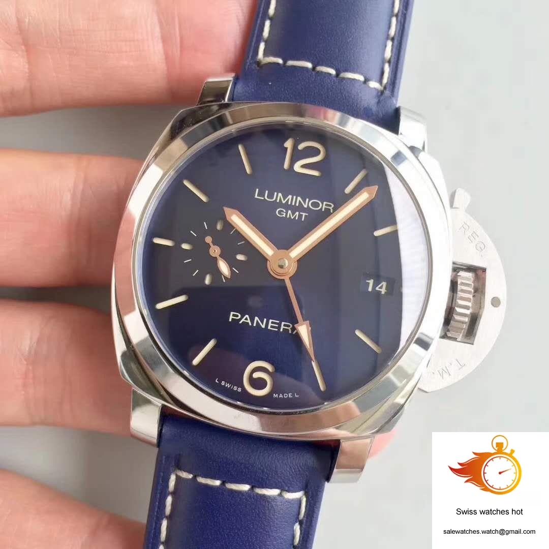 Panerai Luminor 1950 3 Days GMT Acciaio PAM688 VS Factory V2 Blue Dial 3 Panerai Luminor 1950 3 Days GMT Acciaio PAM688 VS Factory V2 Blue Dial 3