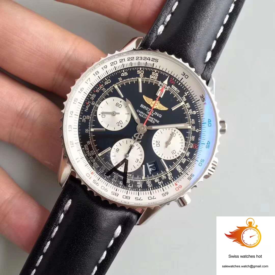 Breitling Navitimer GMT AB044121/BD24/441X/A20BA.1 JF Factory Black Dial 3 Breitling Navitimer GMT AB044121/BD24/441X/A20BA.1 JF Factory Black Dial 3