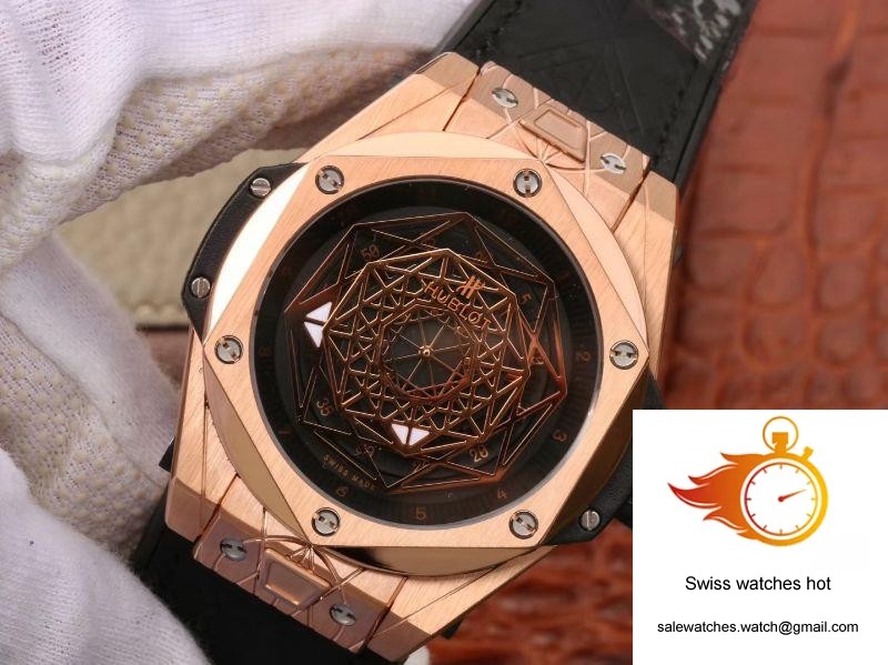 Hublot Big Bang Sang Bleu King Gold 415.OX.1118.VR.MXM17 TMF Factory Black Dial 3 Hublot Big Bang Sang Bleu King Gold 415.OX.1118.VR.MXM17 TMF Factory Black Dial 3