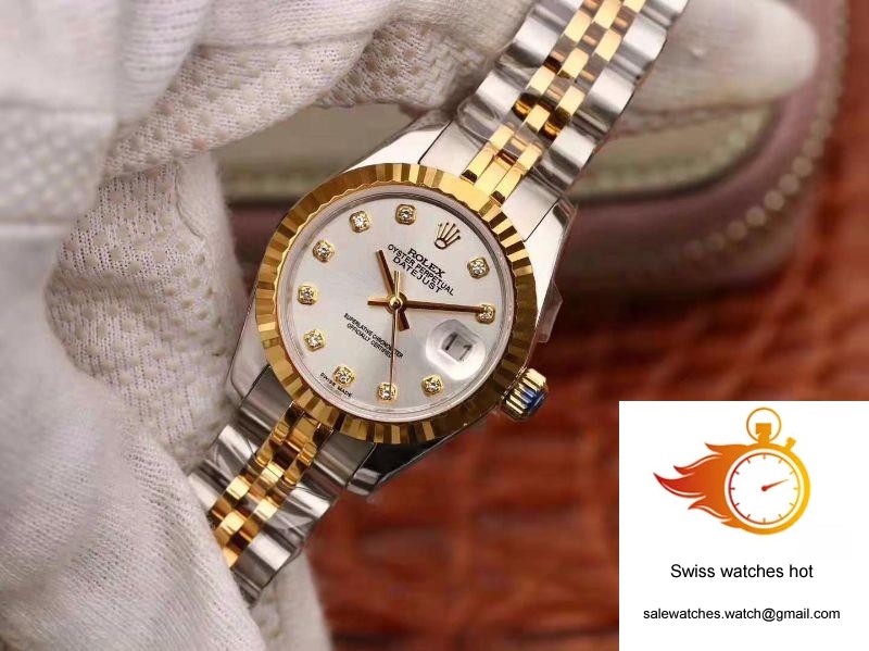 Rolex Lady Datejust 18K Gold 28MM Silver Dial 3 Rolex Lady Datejust 18K Gold 28MM Silver Dial 3