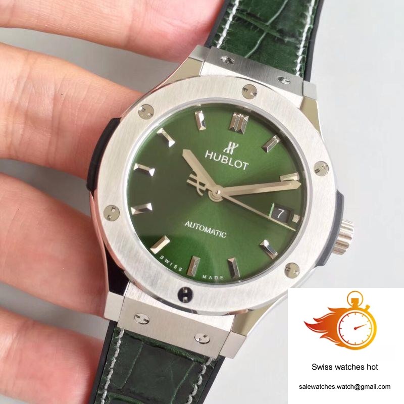 Hublot Classic Fusion 38MM 511.NX.8970.LR JJ Factory Green Dial 3 Hublot Classic Fusion 38MM 511.NX.8970.LR JJ Factory Green Dial 3
