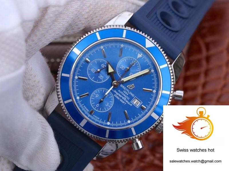 Breitling Superocean Heritage II Chronograph A1331216 OM Factory Blue Dial 3 Breitling Superocean Heritage II Chronograph A1331216 OM Factory Blue Dial 3