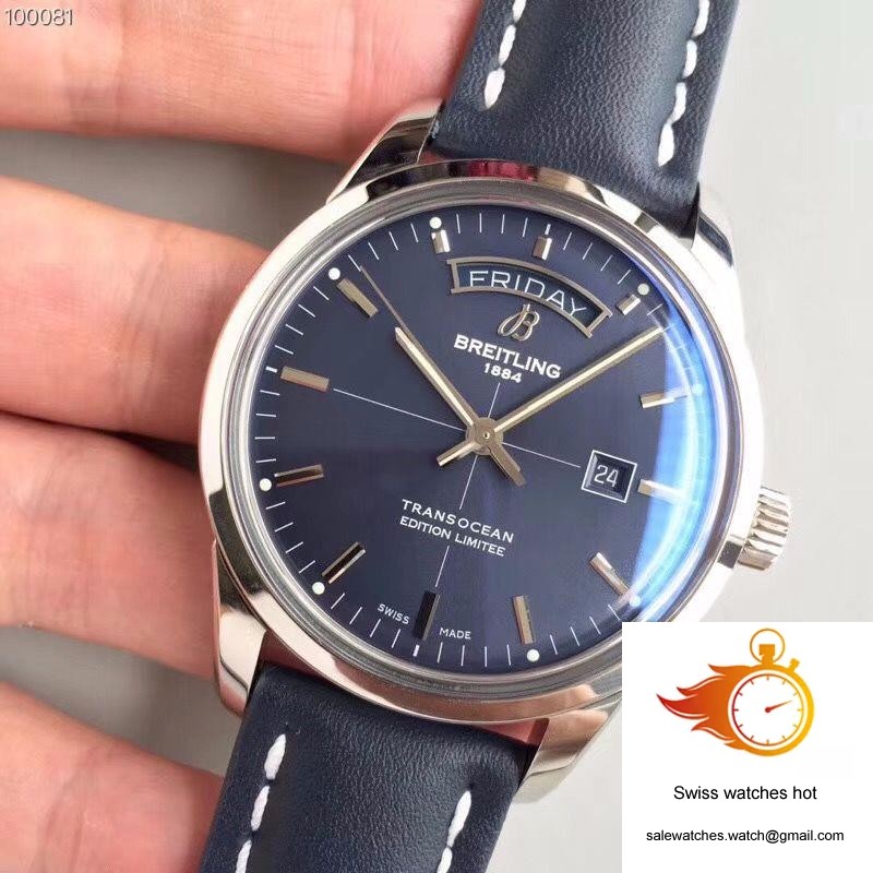 Breitling Transocean Day Date A453109T/C921/731P/A20BA.1 Blue Dial 3 Breitling Transocean Day Date A453109T/C921/731P/A20BA.1 Blue Dial 3