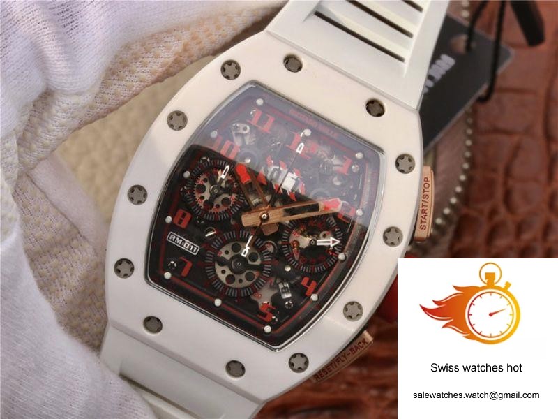 Richard Mille RM011 Felipe Massa Flyback Dubai Chronograph KV Factory Crystal Dial 3 Richard Mille RM011 Felipe Massa Flyback Dubai Chronograph KV Factory Crystal Dial 3