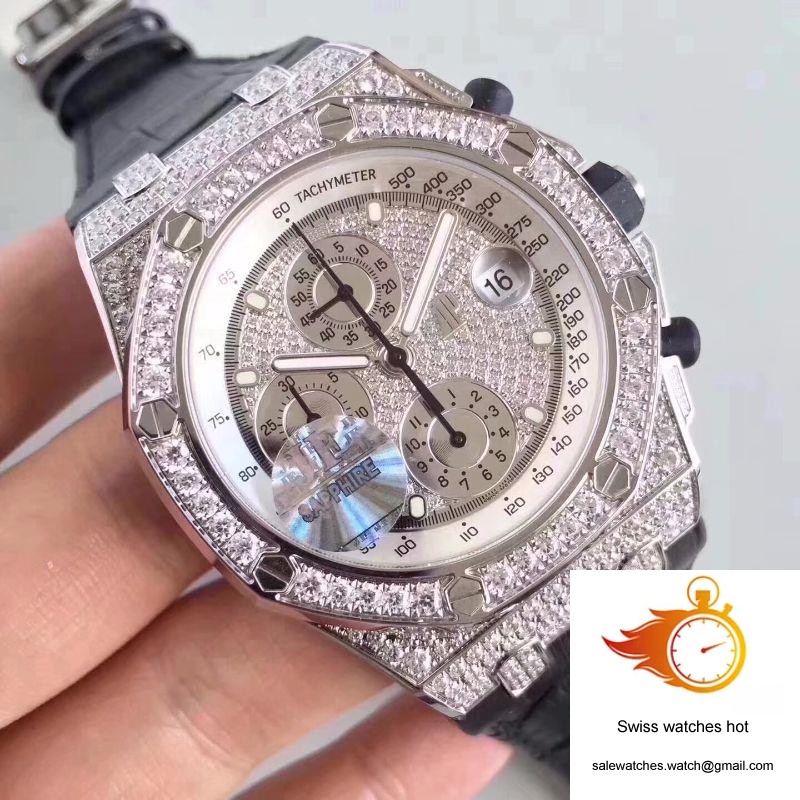 Audemars Piguet Royal Oak Offshore 26067BC.ZZ.D002CR.01 JF Factory Diamonds Dial 3 Audemars Piguet Royal Oak Offshore 26067BC.ZZ.D002CR.01 JF Factory Diamonds Dial 3